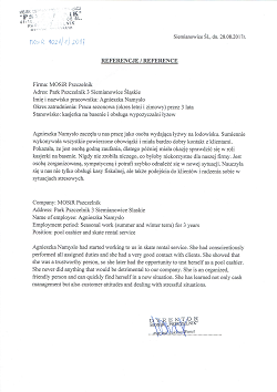Reference 1 Agnieszka Namyslo